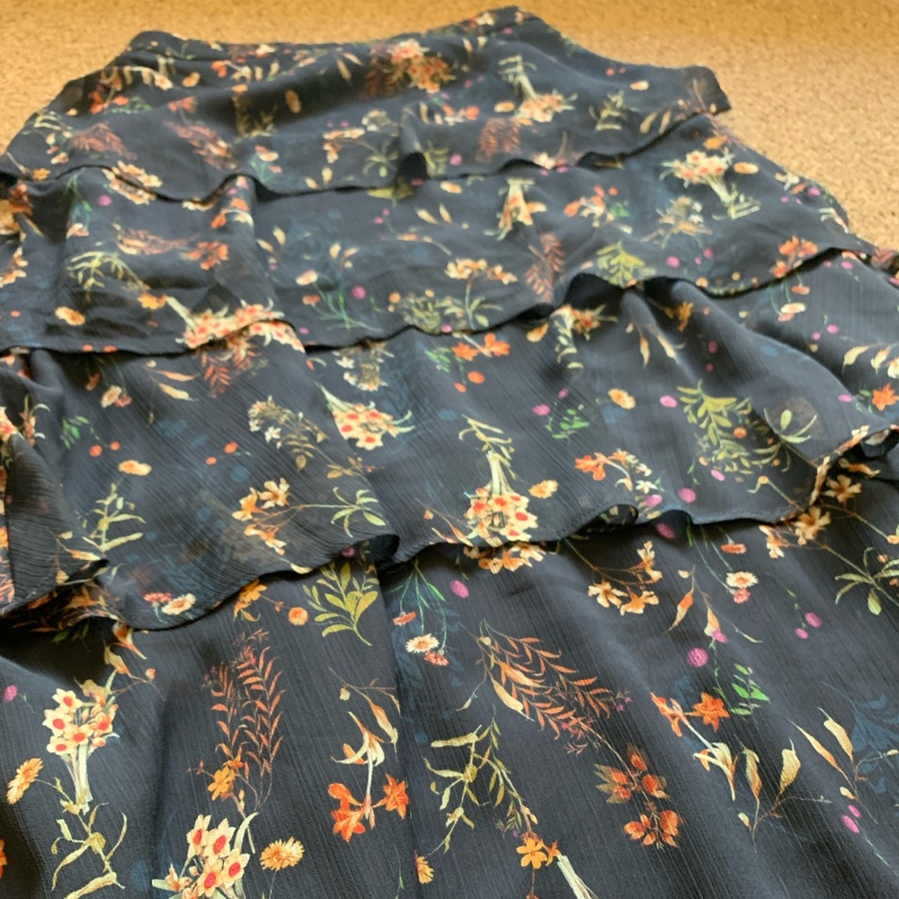 Maeve tiered maxi skirt